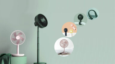 Types of rechargeable fan in BD