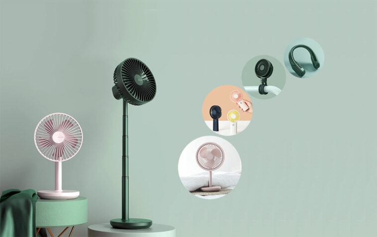 Types of rechargeable fan in BD