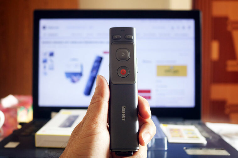 Baseus Orange Dot Wireless Presenter Red Laser
